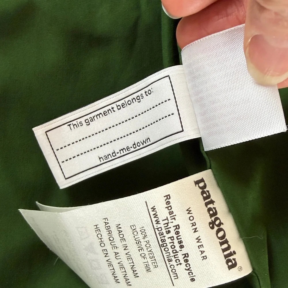 Patagonia Kids' Retro-X Fleece Vest beige and green Kids Size 10